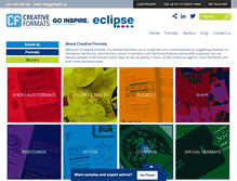 Tablet Screenshot of creativeformats.com